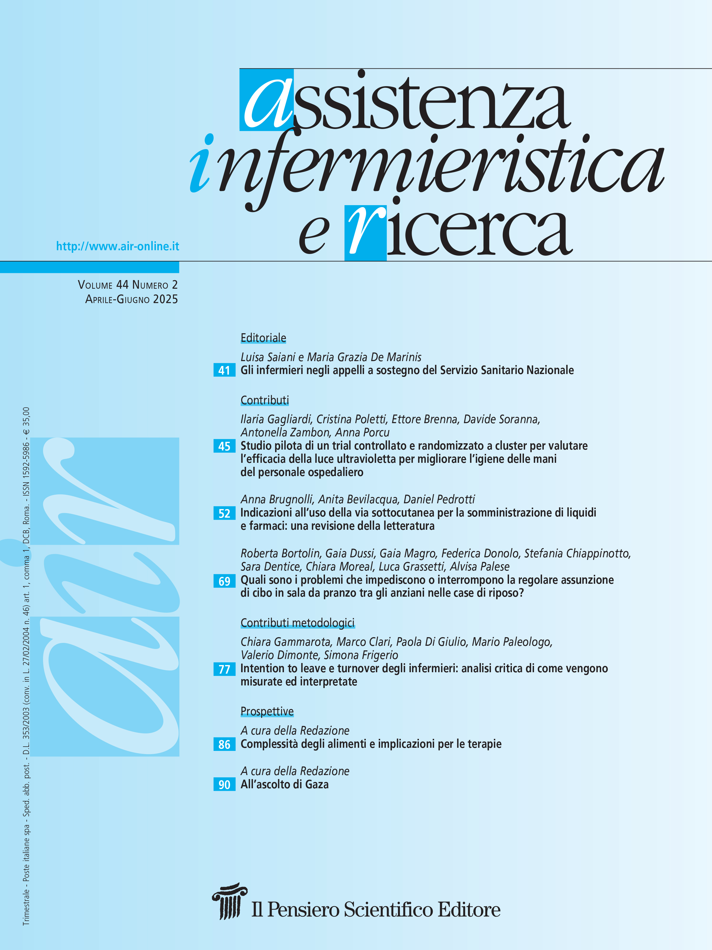 2025 Vol. 44 N. 2 Aprile-Giugno