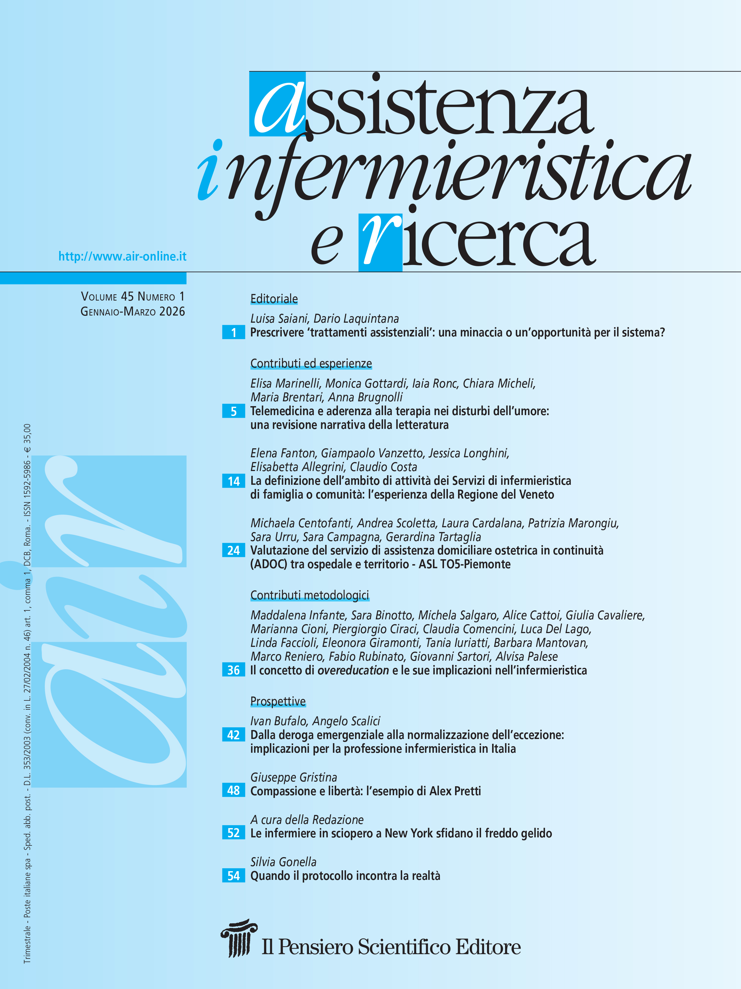 2026 Vol. 45 N. 1 Gennaio-Marzo